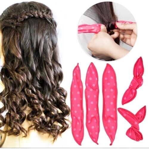 Magic Hair Curlers Cute Dot Soft Roller Hair Best Flexible Foam and Sponge DIY Styling Hair Rollers Tool 1pcs