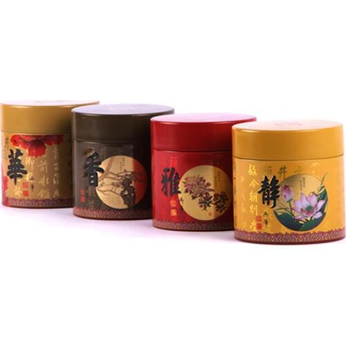 Xin Jia Yi Packaging Metal Tin Box New Fashion Chinese Style Classical Multi-color Tins Round Metal Tea Coffee Cookie Cans