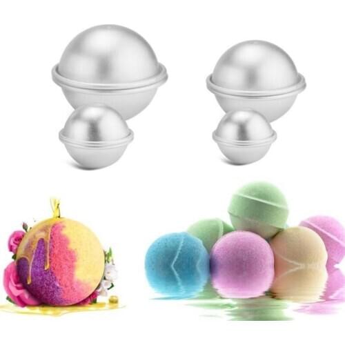 3D Aluminium Alloy Cake Mold Bath Bomb Baking Moulds Handmade Own DIY Crafting Ball Mold LX9110