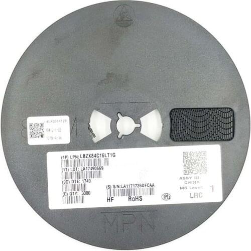 50PCS Zener diode LBZX84C16LT1G 16V 0.225W(225mW) SOT-23 LBZX84C16LT1G