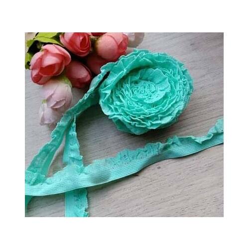 80Meters Quality Elastic Lace Trim Underwear Bra Accessories Diy Sewing Garment Stretchy Lace Fabric Wholesale Price 15mm