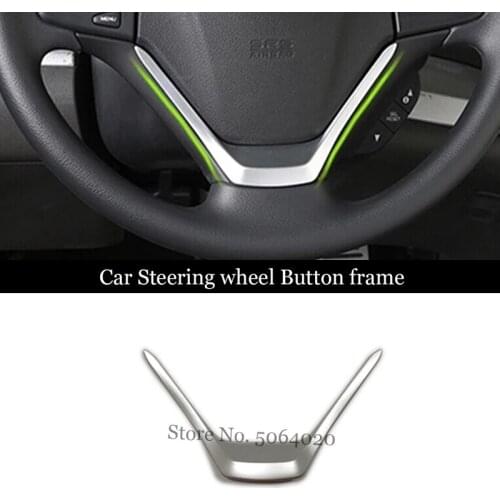 ABS Matte For Honda CRV CR-V 2012 2013 2014 2015 2016 Car Steering wheel Button frame Cover Trim Accessories Car styling 1pcs