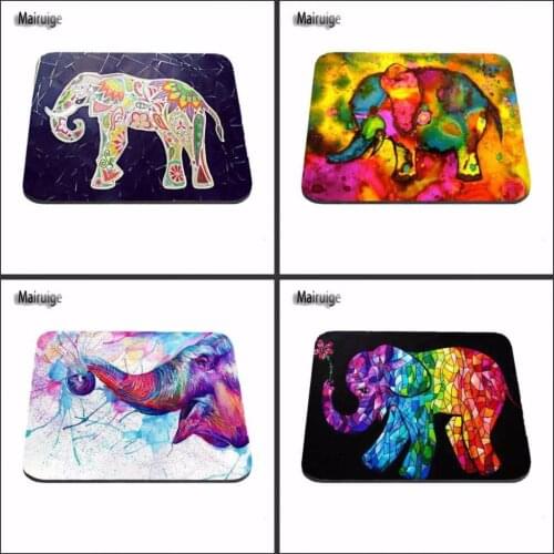 Mairuige Elephant Vintage Pattern Style Anti-slip Mousepad Computer Mouse Pad Mat for Optal Me Trackball Mouse As A