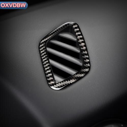 Carbon Fiber Dashboard Air Outlet Frame Auto Sticker Car Styling For mercedes A Class 2013-2018 CLA 2014-2018 GLA 2015-2018