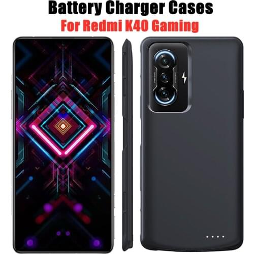 Battery Charger Cases For Xiaomi Redmi K40 Gaming Powerbank Case 6800mAh Backup Power Bank Cover External Battery Charging Cases