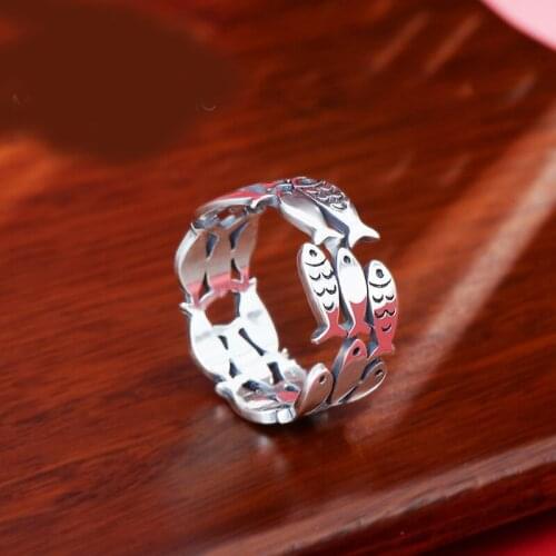 Luxury Brand Fish Rings For Women Wedding Statement Jewelry Valentines Gifts Lover Finger Ring aneis