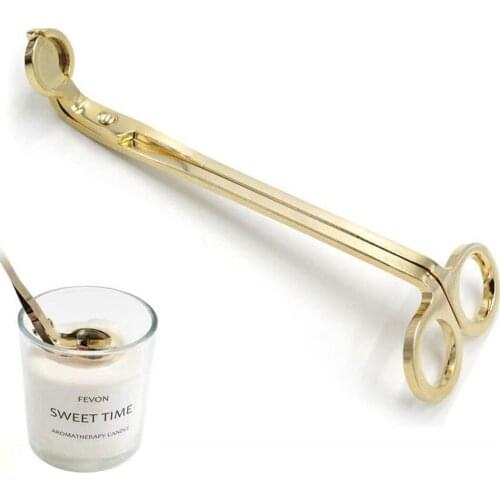 Stainless Steel Candle Wick Dipper Oil Lamp Trimmer Extinguish Trim Scissor Cutter Snuffer Tool Hook Clipper