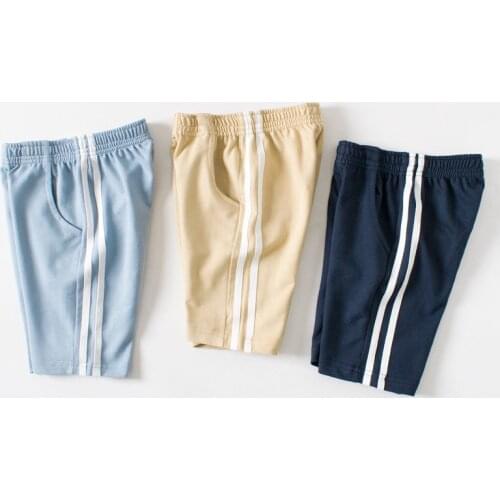 Summer Children Shorts Cotton For Boys Short Toddler Panties Kids Beach Short Stripe Casual Sports Pants Baby Boys 2-9Y