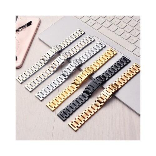 20/22mm Metal Strap For Amazfit Bip S gts gtr 42mm 47mm Bracelet for xiaomi Amazfit Pace Stratos 3 2 GTR 2 2E GTR2 Strap