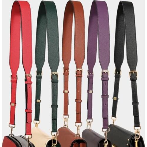 Fashion Colorful Bag Strap PU Leather Three Stops Handles For Shoulder Bags Straps Belt Accessories For Women Handbag 151377 #DF