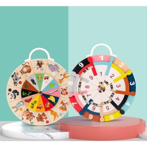 Montessori Wooden Toys Multiplication Formula Decomposition Plate Puzzle Toys Math Early Learning Educational Toys For Children