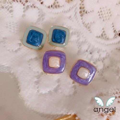 Jewelry of morandi s soft purple baroque palace curly hair female temperament