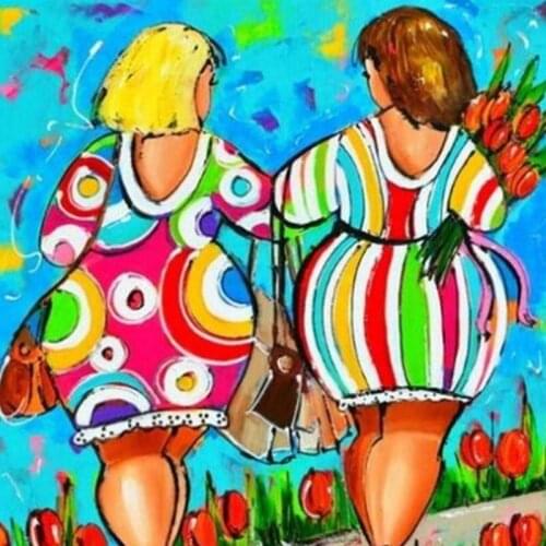 Dpsprue Full 5d Diy Diamond Painting Cross Stitch Cartoon Lady Diamond Embroidery Kit Mosaic Home Wall Artworks Decor Gift S02