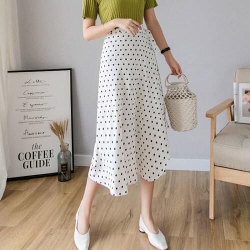 2021 Summer New One-piece Skirt Mid-length Floral Beach Skirt Drape High Waist Female Wrap Skirt Lace