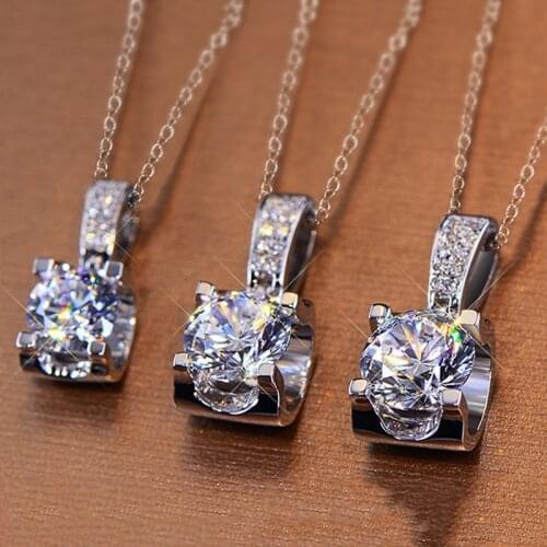 New Wedding Jewelry Simple AAA Zircon Women Necklace Fashionable Wedding Dinner Bridal Accessories Jewelry
