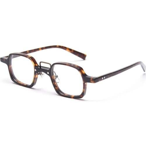 Vintage Square Glasses Frame Men Women Acetate Transparent Clear Eye Glasses Optical Myopia Eyeglasses Frames Man Eyewear Oculos