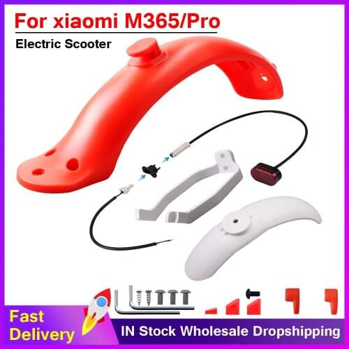 Support For Xiaomi M365/M365 Pro Rear Back Fender Mudguard Fender bracket Brake tail light with Screws Fender Kit Parts