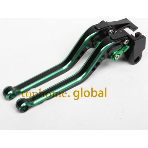 CNC Motorcycles Brake Clutch Levers Regular size Mixed Black&Green Color For Kawasaki W800/SE 2012 2013-2014