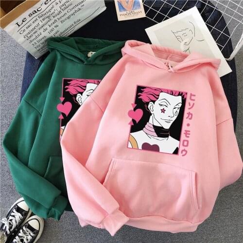 Hisoka Morow-Hunter X Hunter Hoodie Sweatshirt Women Men Japanese Anime Clothes Harajuku Women Clothing Hip Hop Pullovers