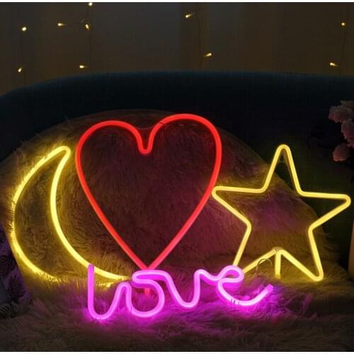 Wholesale Bright Wall Art Night Light With Switch Sun Cloud Neon Light Wall Hanging Childrens Night Light Cute Decoration