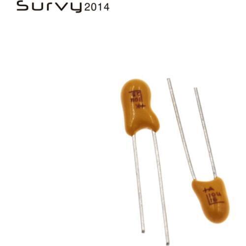 10PCS 16V 25V 10UF 106 2.54 DIP Plug-in tantalum capacitors AU
