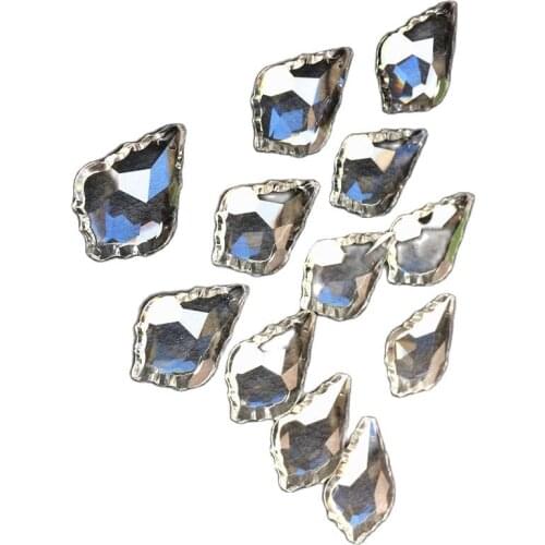 10pcs Top Quality 38*22mm Clear Crystal Chandelier Pendants, Glass Pendant for Lighting Part, Crystal Curtain Accessories