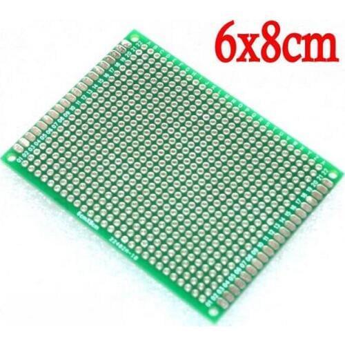 Hot sale10pcs PCB Double Side Prototype PCB diy Universal Printed Circuit Board 6*8cm