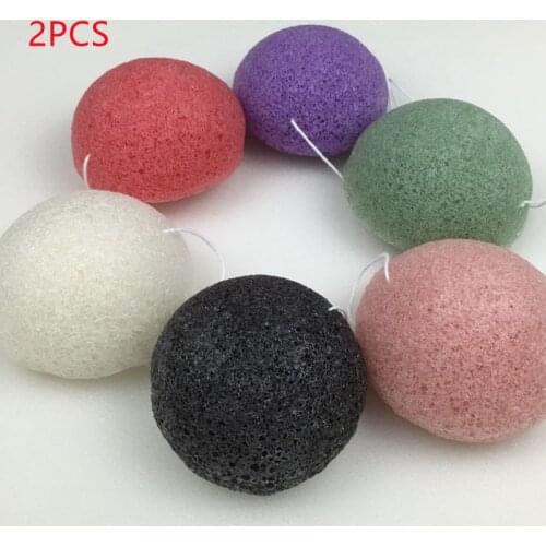 1pcs Natural Bamboo Konjac Cosmetic Puff Charcoal Cleanser Sponge Makeup Facial Cleaning Tool Smooth Beauty Essential Konnyaku