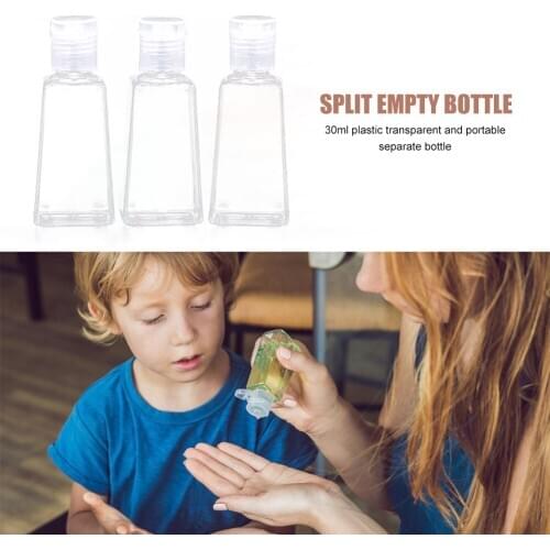 60ml Transparent Dispenser Bottle Portable Travel Liquid Refillable Container Lotion Dispenser Bottle Rotate