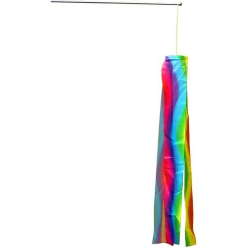 70/140cm Colorful Hanging Rainbow Column Flag Windsock With Kite Line Decoration Tools Outdoor Gifts Toy Kite As eco friendly