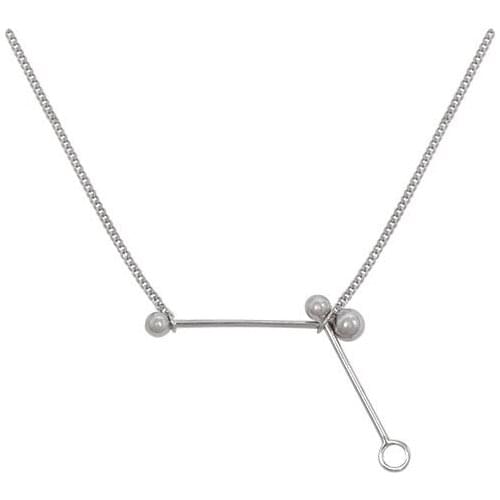 925 Sterling Silver Pin New Light Luxury Niche Design Simple Advanced Cold Wind Versatile Temperament Personality Clavicle Chain