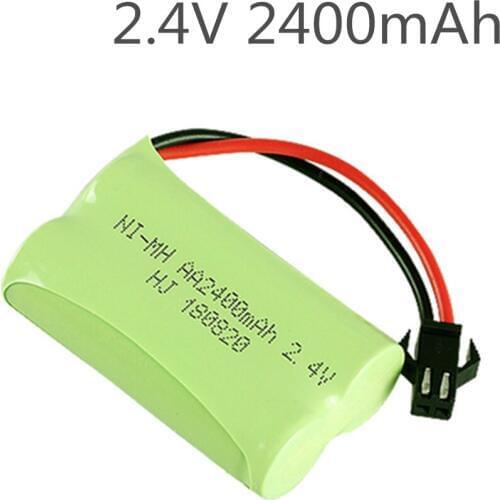 1pcs baterie pack aa ni-mh 2.4V 2400mAh / aa rechargeable battery for RC electric toy electric tool / 2.4v nimh battery pack