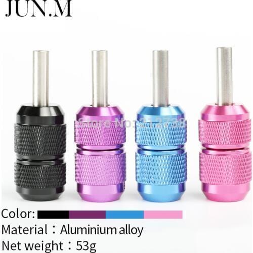 Free Shipping 2pcs Aluminum Self-lock 25mm 4 Colors choose Tattoo Grip Tube for Tattoo Machine Tattoo Needles Tattoo Supplies