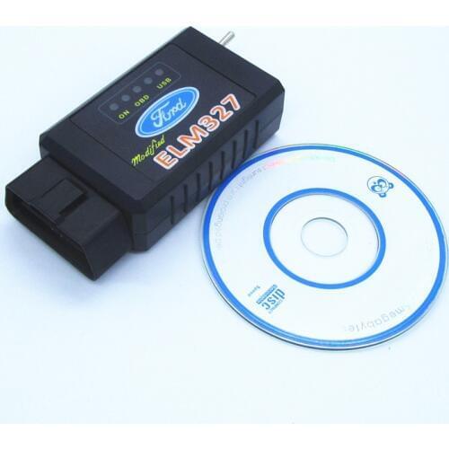 Free Shipping ELM327 with switch Auto Scanner ELM 327 Bluetooth OBD2 for car diagnostic cable