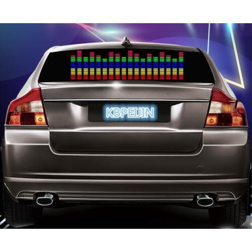 Car styling neon light car LED music Rhythm sticker for Mini cooper jcw clubman countryman cabrio paceman accessories 90*25cm
