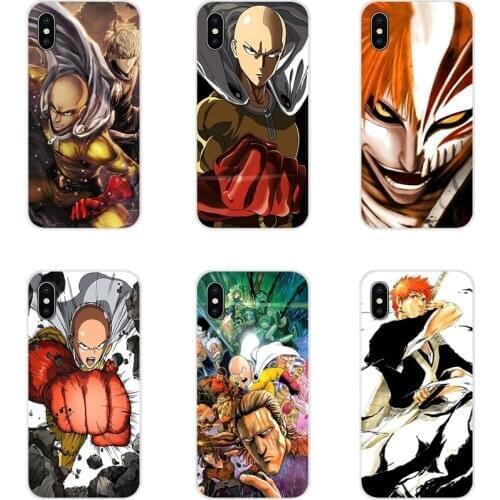 For Xiaomi Mi4 Mi5 Mi5S Mi6 Mi A1 A2 5X 6X 8 9 Lite SE Pro Mi Max Mix 2 3 2S Anime Bleach One Punch Man TPU Transparent Bag Case