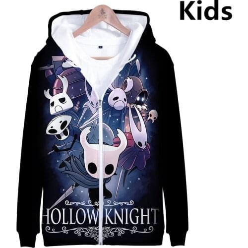 3 to 14 Years kids hoodies Hollow knight 3d printed sweatshirt boys girls hoodie harajuku Kids Tops cartoon Jacket Teen clothes