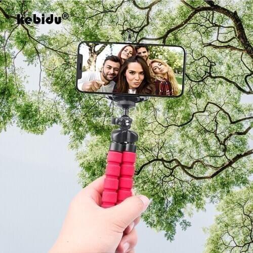 Kebidu Hot Mini Flexible Sponge Octopus Tripod for iPhone Samsung Xiaomi Huawei Mobile Phone Smartphone Tripod for Gopro Camera