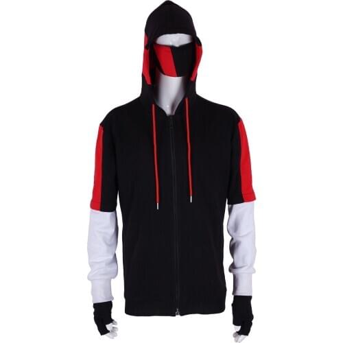 Game Ikonik Skin Cosplay Costume Hoodies Zipper Jacket Mask Glove Sets Halloween Costume