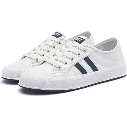 Womens Genuine Leather Sneakers Women Casual Fashionable Sports Shoes Vulcanized Woman White Flat Shoe Ladies White Sneakers