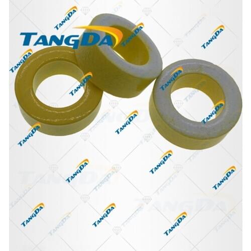 T90 Iron powder cores T90-26 OD*ID*HT 23*13.5*10mm 70nH/N2 75ue Iron dust core Ferrite Toroid Core toroidal yellow white A