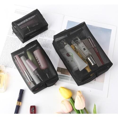 3Piece Set Women Transparent Cosmetic Bag Travel Function Makeup Case Zipper Make Up Organizer Storage Pouch Toiletry Wash Bag