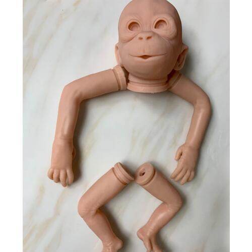 Doll kit reborn baby Monkey newborn baby silicone doll mould DIY boneca macaco doll parts unpainted