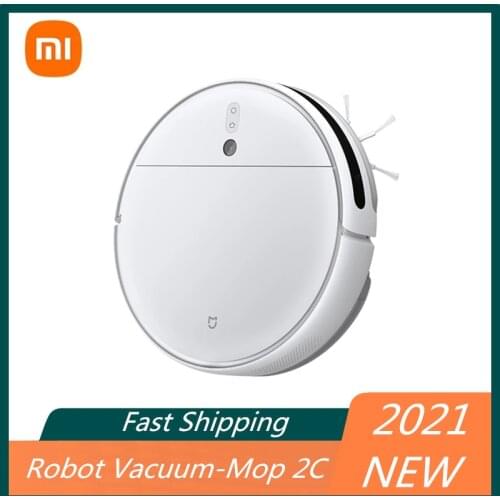 2021 NEW Xiaomi Mijia 2C Robot Vacuum Cleaner Mop for Home 2700PA Cyclone Suction Wet Mopping Floor Washing Cleaner Planned Path