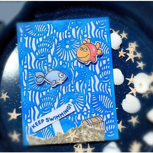 New Underwater world frame metal Cutting Dies Stencils DIY Scrapbooking Paper/photo Cards Embossing Dies