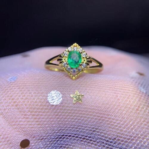 New style blue sapphire red ruby green emerald gem ring for women real 925 sterling silver certified natural gem good gift