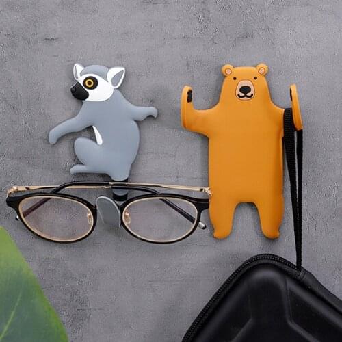 Creative Raccoon Cute Silicone Refridgerator Magnets Hook Refridgerator Magnets Home Decore Fridge Magnet Home Decoration