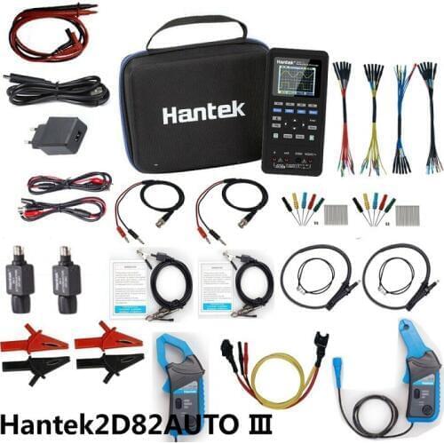Hantek 2D82auto 4in1 car oscilloscope digital multimeter car wave generator 2CH multimeter 250MSa / s 80MHz
