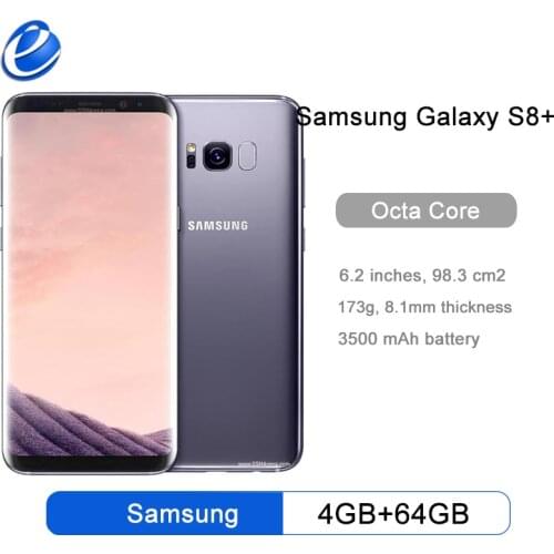 Unlocked Original Samsung Galaxy S8 Plus G955F G955U 4GB RAM 64GB ROM Octa Core 6.2" Display Android Fingerprint Smartphone