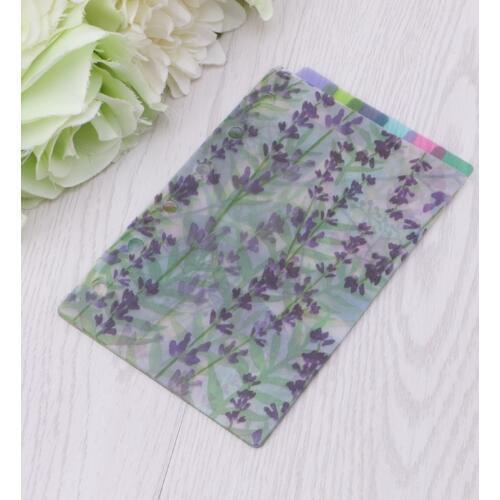 A5 A6 A7 Catoon Clear Divider Index Pages Classified Sorter For 6-Holes Binder